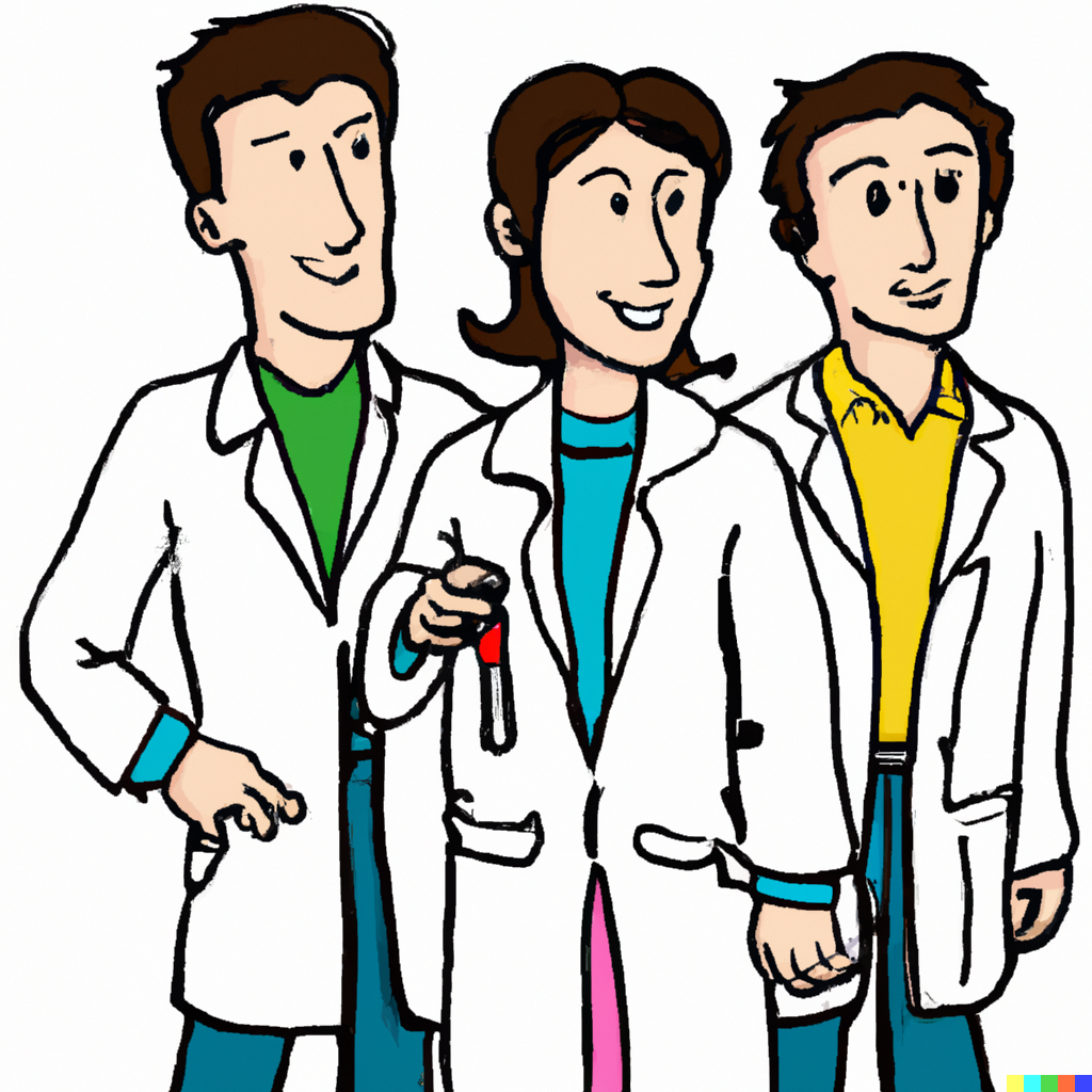 cartoon image of the team